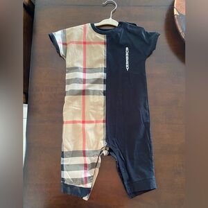 Burberry Baby Lennox Check Romper